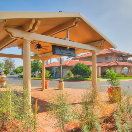 Entrance at Orangeland RV Park in Orange, CA.