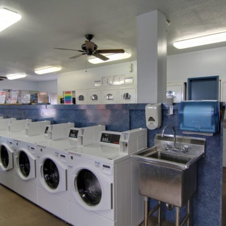 Laundry at Orangeland RV Park.